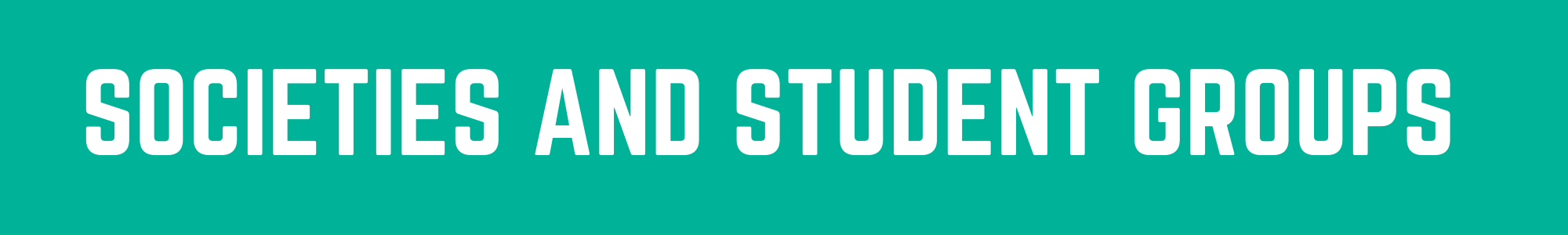 societies and student groups